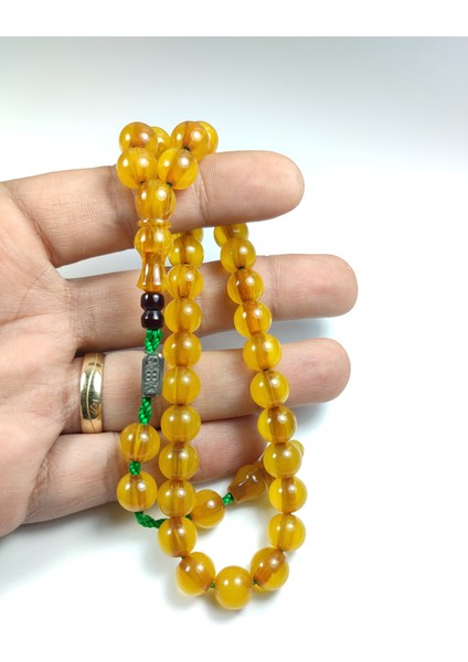 Iskeçe Tesbih Muhammed Dabbas Usta Işi Imzalı (Imzası Gümüştür) Mühürlü Osmanlı Benzetme 2572 fırsatları