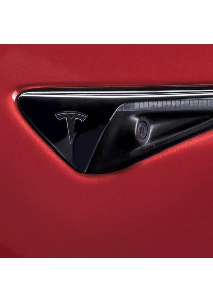 Tesla Model 3 Özel Kesim Logo Seti - Direksiyon Ön Arka Jantlar ve Sensörler Için 9'lu Tesla Logo Sticker Seri fırsatları