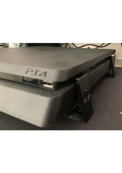 Ps4 Yükseltme Standı - Ps4 Fanlar Için Ayak  - Gri Renk - Ps4 Slim , Pro , Fat Için Uyumlu -Playstation 4 ile Uyumlu Ayak Stand -1 Pakette 4 Adet