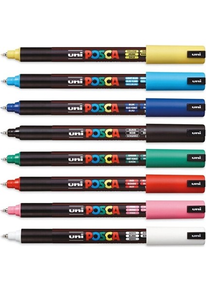 Posca Pc-1mr 0.7mm - 8'li Set