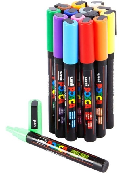 Posca Pc-3m (0.9-1.3mm) 15'li Set