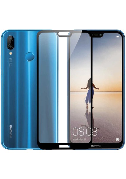 Huawei P20 Lite Ekran Koruyucu Kırılmaya Dayanıklı Cam Koruyucu (Muzy-5d)