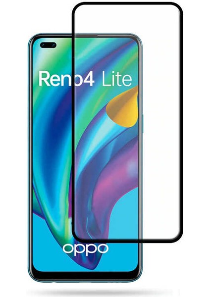 Oppo Reno 4 Lite Ekran Koruyucu Kırılmaya Dayanıklı Cam Koruyucu (Muzy-5d)