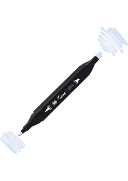 Twin Çift Uçlu Marker Kalemi PB144 Pale Baby Blue