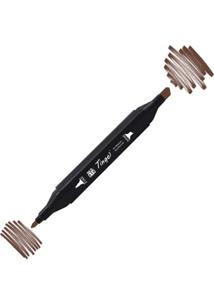 Twin Çift Uçlu Marker Kalemi BR92 Chocolate