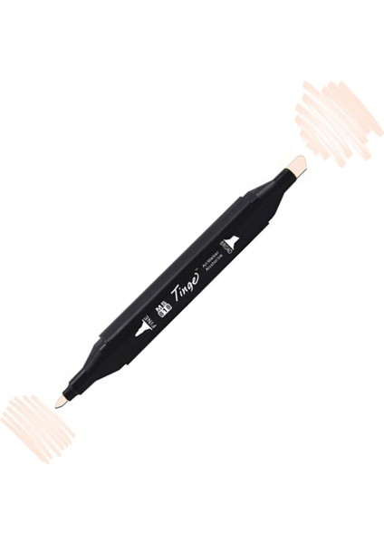 Twin Çift Uçlu Marker Kalemi R131 Skin White