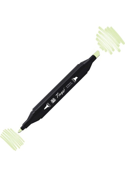 Twin Çift Uçlu Marker Kalemi GY174 Spring Dim Green