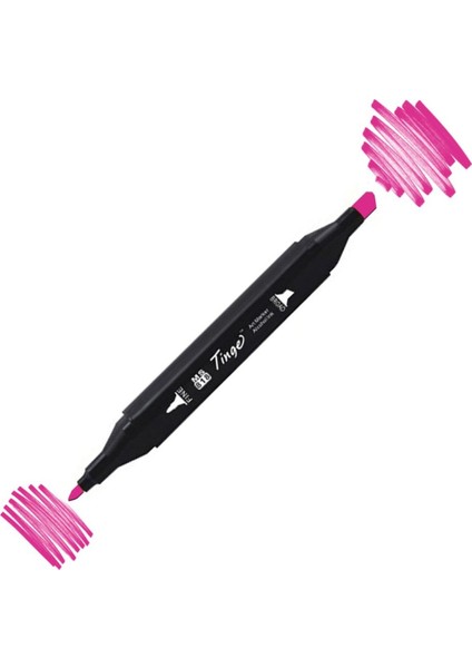 Twin Çift Uçlu Marker Kalemi RP87 Azalea Purple