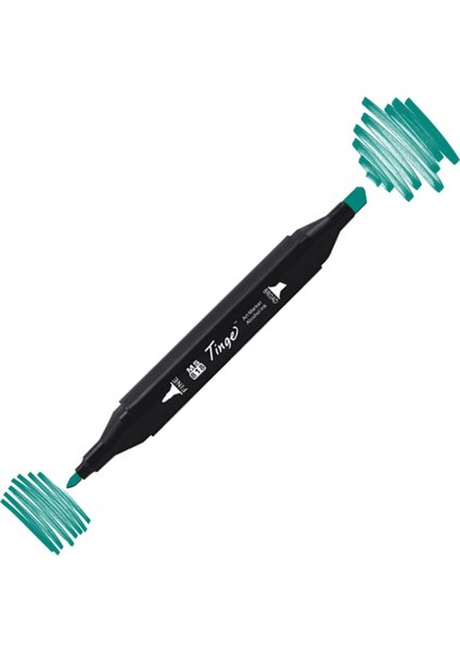 Twin Çift Uçlu Marker Kalemi BG53 Turquoise Green