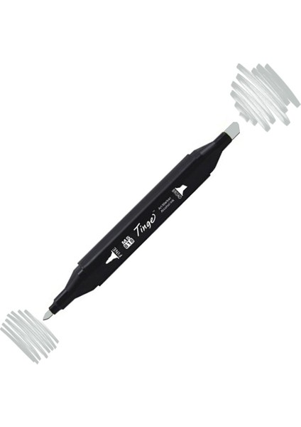 Twin Çift Uçlu Marker Kalemi Gg3 Green Grey