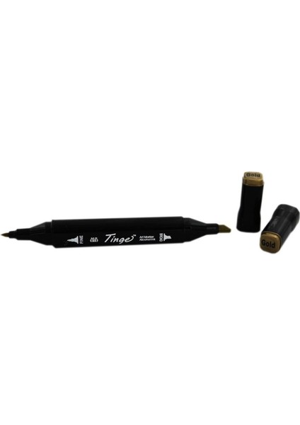 Twin Çift Uçlu Marker Kalemi Gold