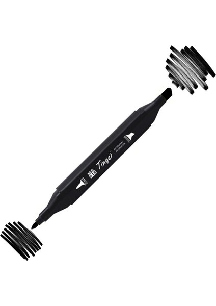 Twin Çift Uçlu Marker Kalemi 120 Black