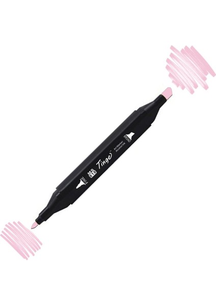 Twin Çift Uçlu Marker Kalemi RP137 Medium Pink