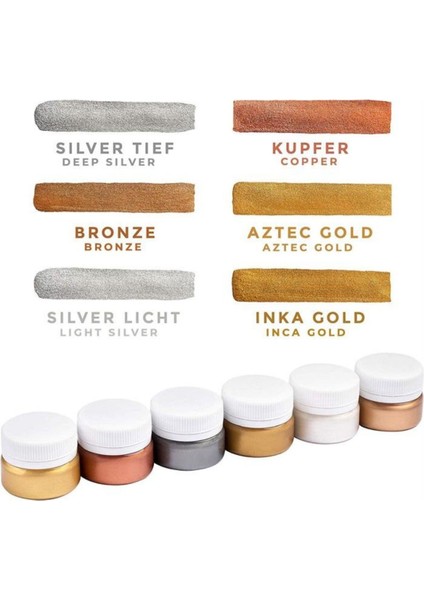 Sonnet Guaj Boya Metalik 20ML 6'lı Set
