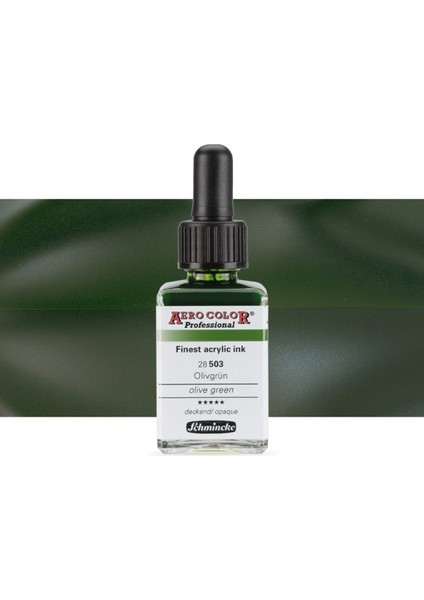 Aero Color Professional Finest Akrilik Ink. 28ML Olive Green 503