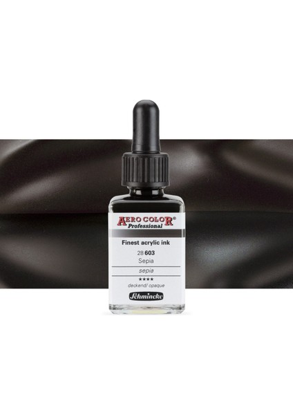 Aero Color Professional Finest Akrilik Ink. 28ML Sepia 603