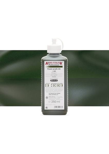 Aero Color Professional Finest Akrilik Ink. 250ML Olive Green 503