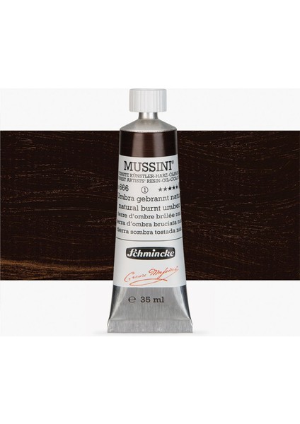 Mussini Yağlı Boya 35ML Natural Burnt Umber 666 S.1