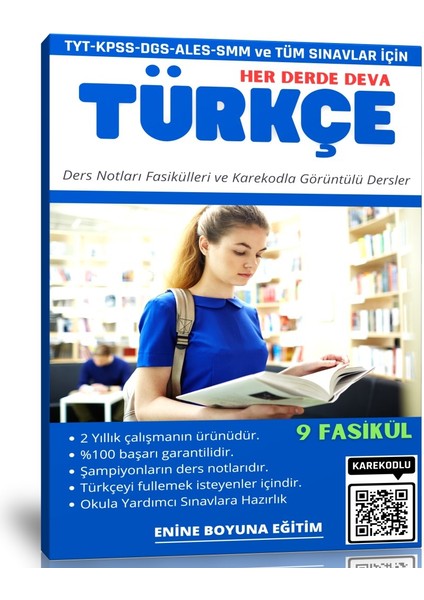 Enine Boyuna Eğitim Her Derde Deva Türkçe (9 Fasikül Konu Anlatımı)