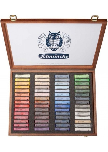 Pastel Boya Wooden Box 60'lı Set (Ahşap Kutu)