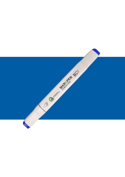 Markpen Çift Taraflı Marker Kalemi Brilliant Blue 74