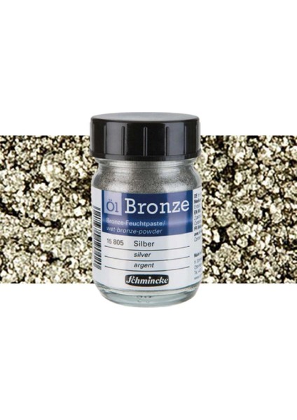 Oil Metalik Yağlı Boya Bronzes 50ML SILVER 805