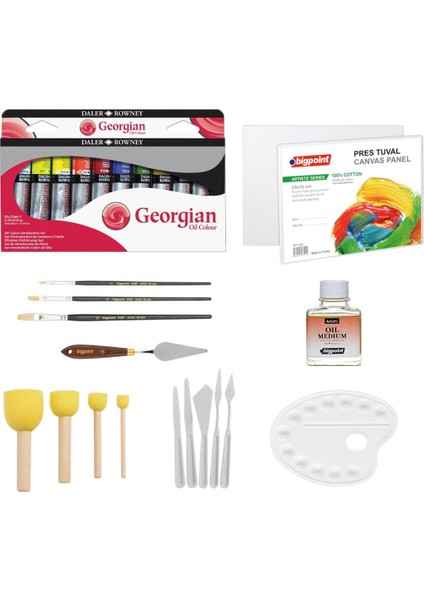 Georgian Yağlı Boya Studio Profesyonel Seti 10X22ML