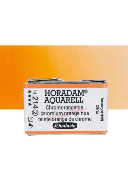 Horadam Aquarell Tam Tablet Sulu Boya Chrome Orange, No Lead 214 S.2