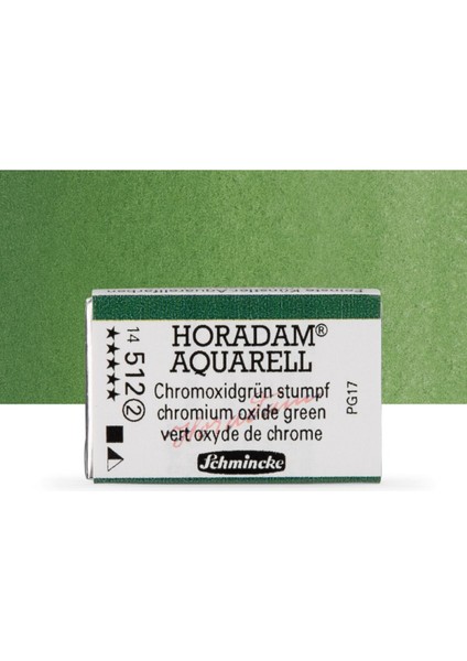 Horadam Aquarell Tam Tablet Sulu Boya Chromium Oxide Green 512 S.2