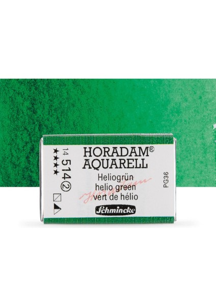 Horadam Aquarell Tam Tablet Sulu Boya Helio Green 514 S.2