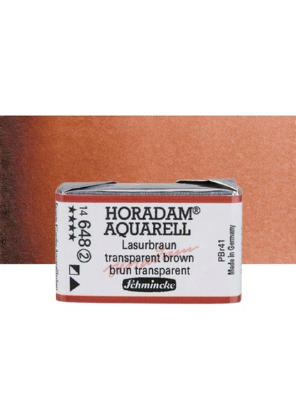 Horadam Aquarell Tam Tablet Sulu Boya Translucent Brown 648 S.2