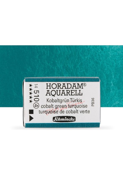 Horadam Aquarell Tam Tablet Sulu Boya Cobalt Green Turquoise 510 S.4