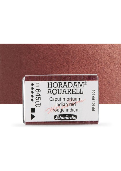 Horadam Aquarell Tam Tablet Sulu Boya Indian Red 645 S.1