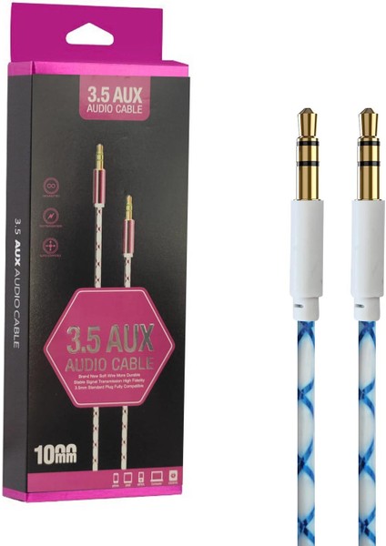Aux Kablosu 3.5mm Silikon 1.2mt Escom Xf-21