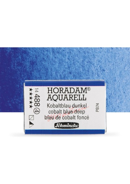 Horadam Aquarell Tam Tablet Sulu Boya Cobalt Blue Deep 488 S.4