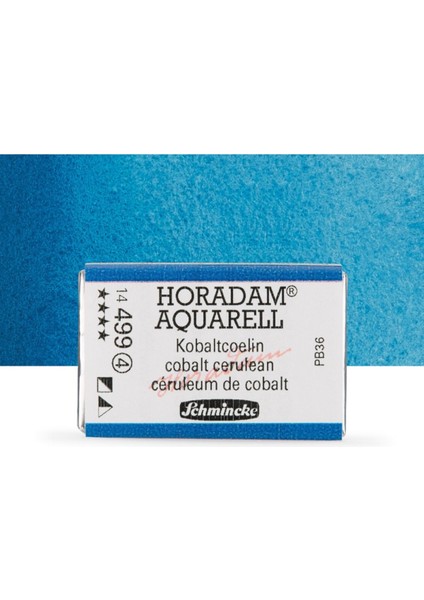 Horadam Aquarell Tam Tablet Sulu Boya Cobalt Cerulean 499 S.4