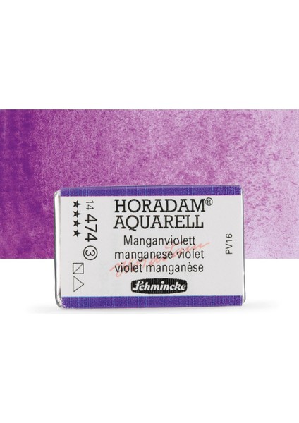 Horadam Aquarell Tam Tablet Sulu Boya Manganese Violet 474 S.3