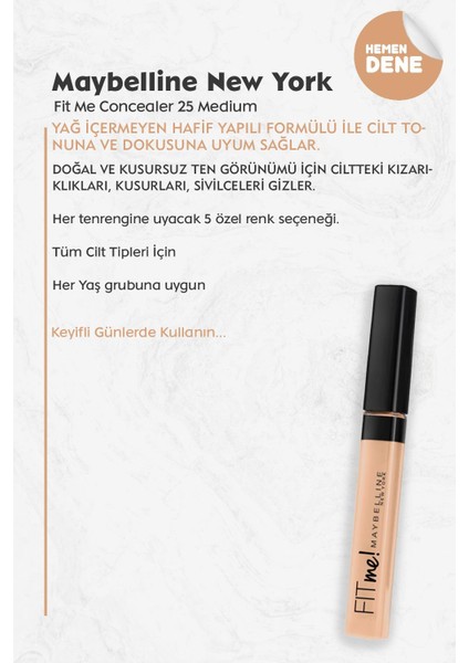 Fit Me Concealer 25 Medium