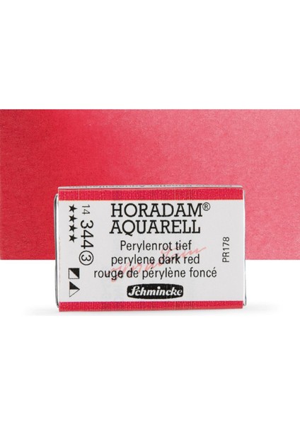Horadam Aquarell Tam Tablet Sulu Boya Dark Red 345 S.2