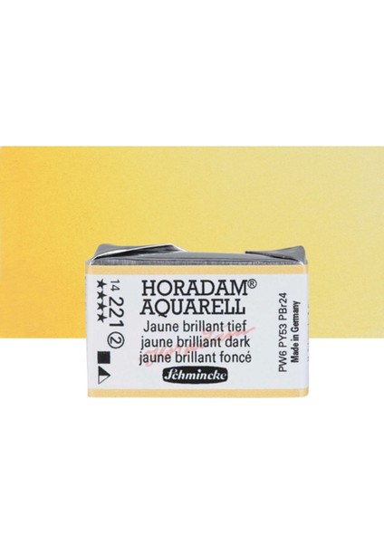 Horadam Aquarell Tam Tablet Sulu Boya Jaune Brilliant Dark 221 S.2