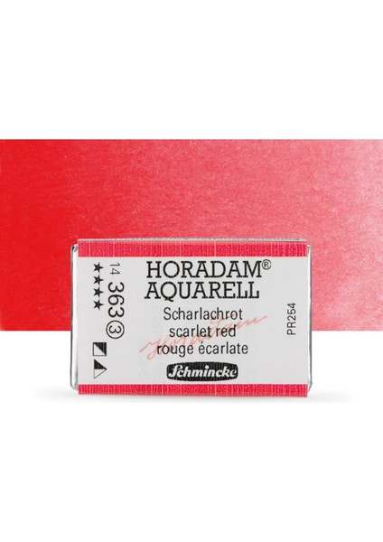 Horadam Aquarell Tam Tablet Sulu Boya Scarlet Red 363 S.3
