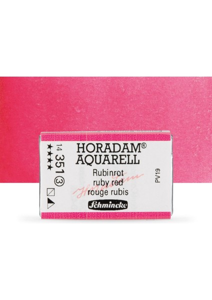 Horadam Aquarell Tam Tablet Sulu Boya Ruby Red 351 S.3