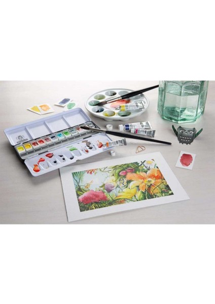 Horadam Aquarell Sulu Boya 24'lü Metal Set (Yarım Tablet) modelleri
