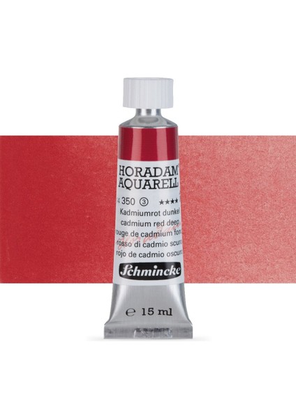 Horadam Aquarell Tube Tüp Sulu Boya 15ML Cadmium Red Deep 350 S.3