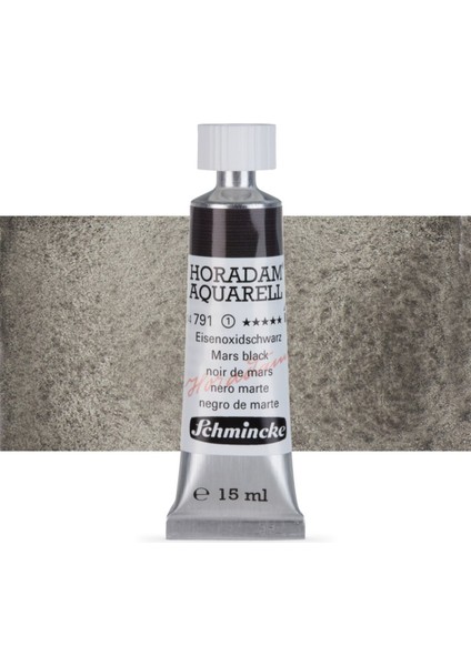 Horadam Aquarell Tube Tüp Sulu Boya 15ML Mars Black 791 S.1