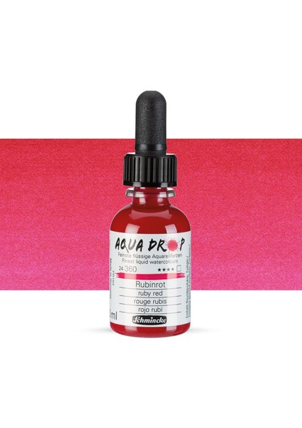 Aqua Drop Sıvı Sulu Boya 30ML Ruby Red 360