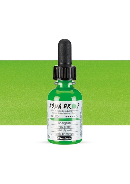 Aqua Drop Sıvı Sulu Boya 30ML May Green 580
