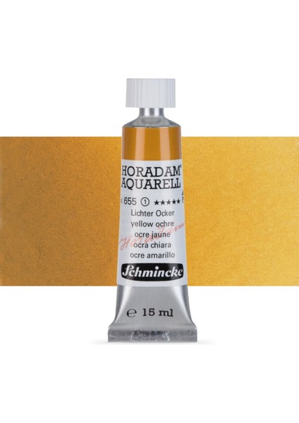 Horadam Aquarell Tube Tüp Sulu Boya 15ML Yellow Ochre 655 S.1