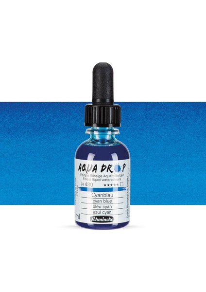 Aqua Drop Sıvı Sulu Boya 30ML Cyan Blue 480