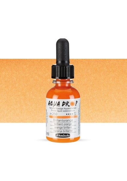 Aqua Drop Sıvı Sulu Boya 30ML Brilliant Orange 250